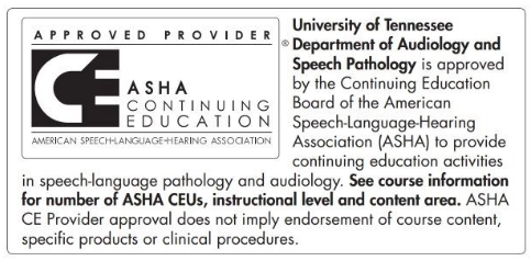 Approved Provider ASHA Continuing Education