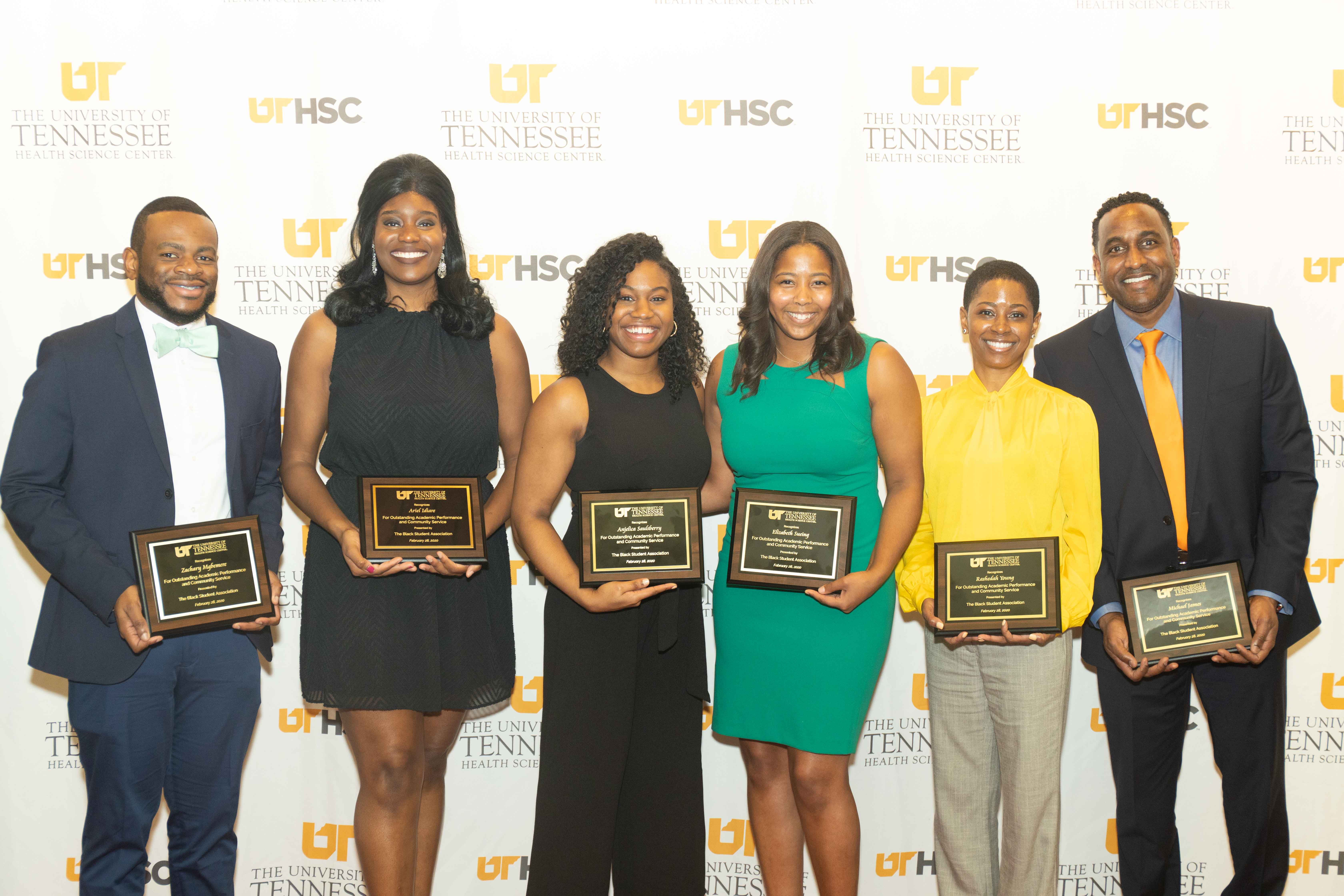 group of honored students at 2020 BSA awards