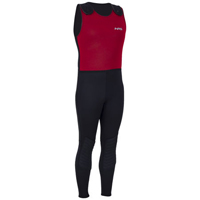 Dark red and black wetsuit