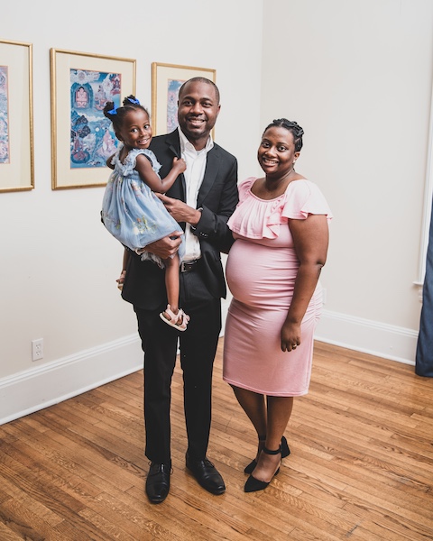 Graduating fellow and family