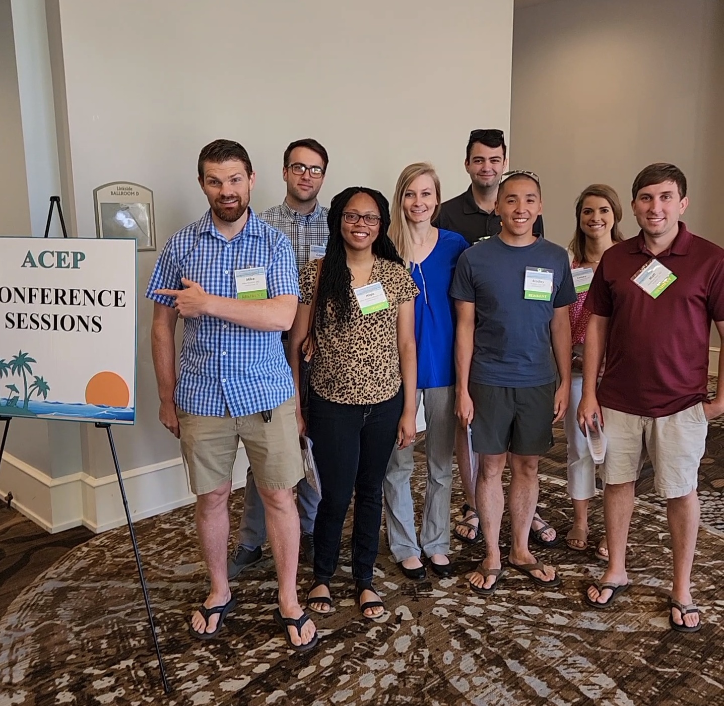 residents at ACEP southeast conference