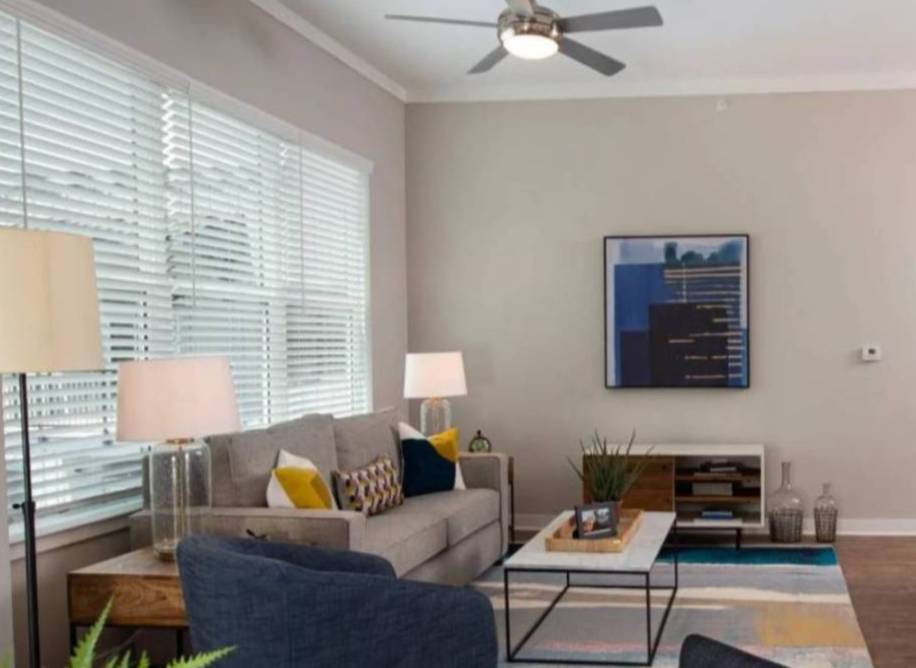 Living area of apartments