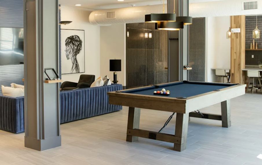 Lounge with billiards