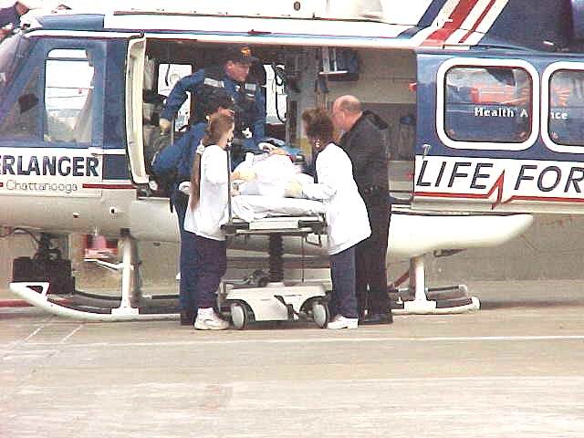 Erlanger LifeForce bringing trauma patients for care