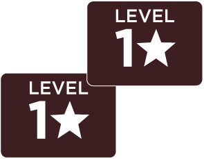 Example of braille panels that have the current floor or level