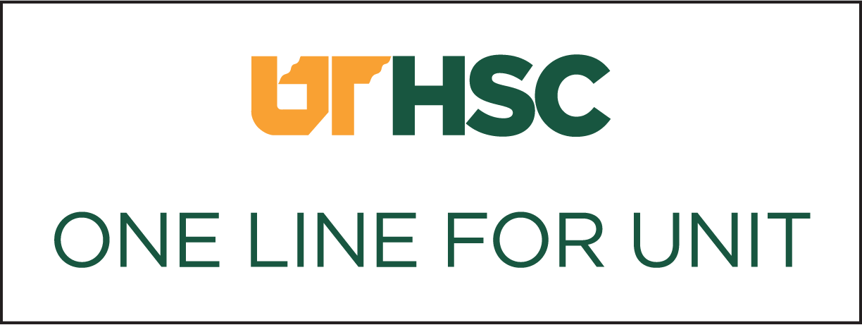 Example of a Office Lobby / Conference Room Sign with a single line for unit.