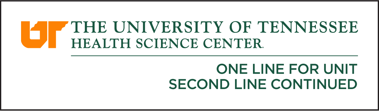 Example of a College/Main Department Lobby Sign with a two lines for unit