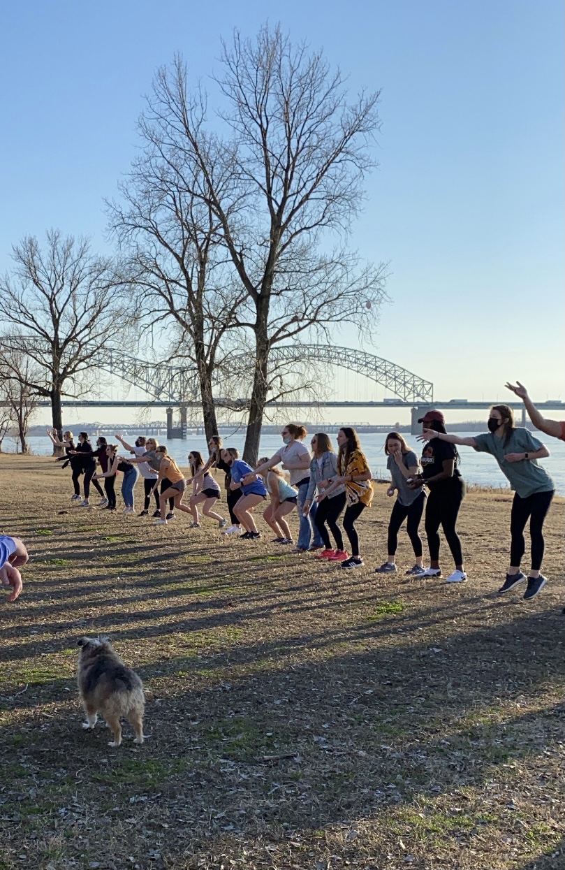 SOTA members doing group activity outdoors