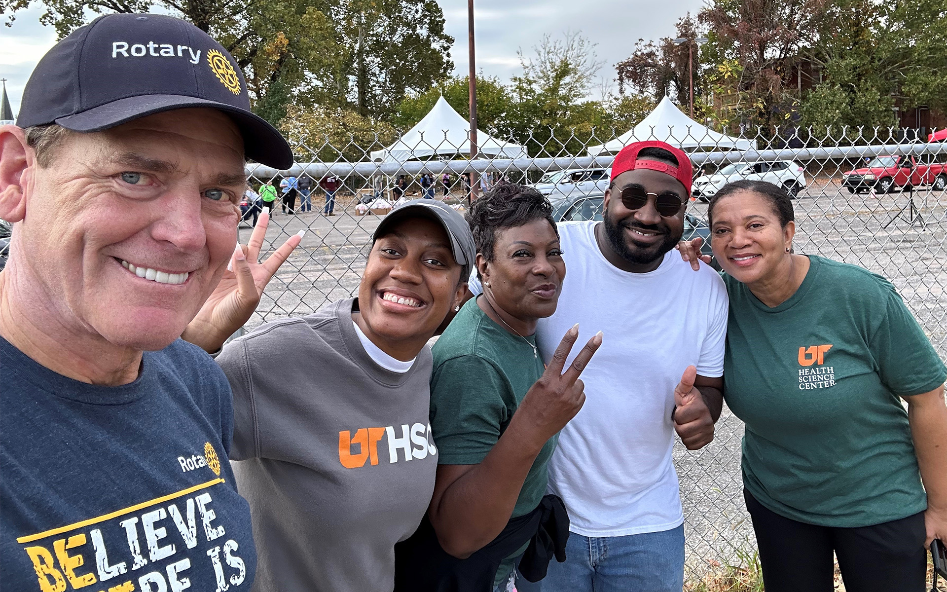 UTHSC Health Hub staff helping in the community.