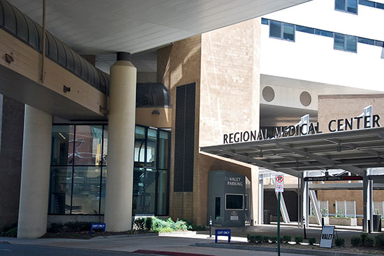 Entrance of Regional One Health