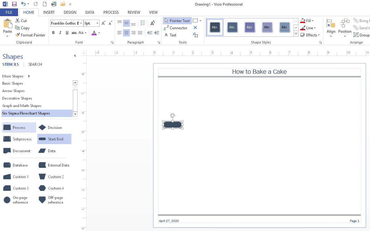 Visio page