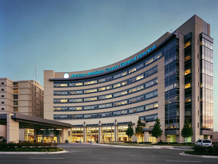 Outside view of West Tennessee Healthcare hospital