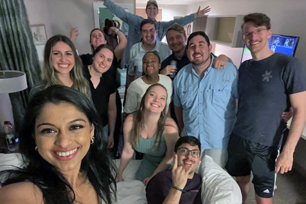 Group photo in an indoor setting