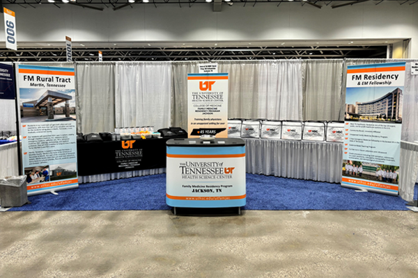 UTHSC conference booth