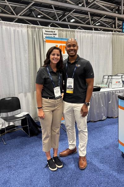 Residents in front of the Family Medicine booth