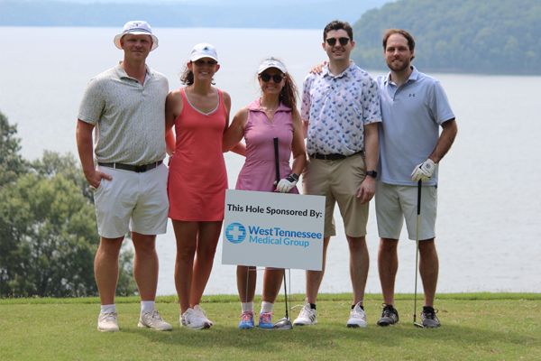 Residents on a golf course