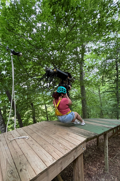 Resident ziplining