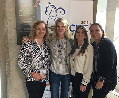 Sara Day with international nurse partners