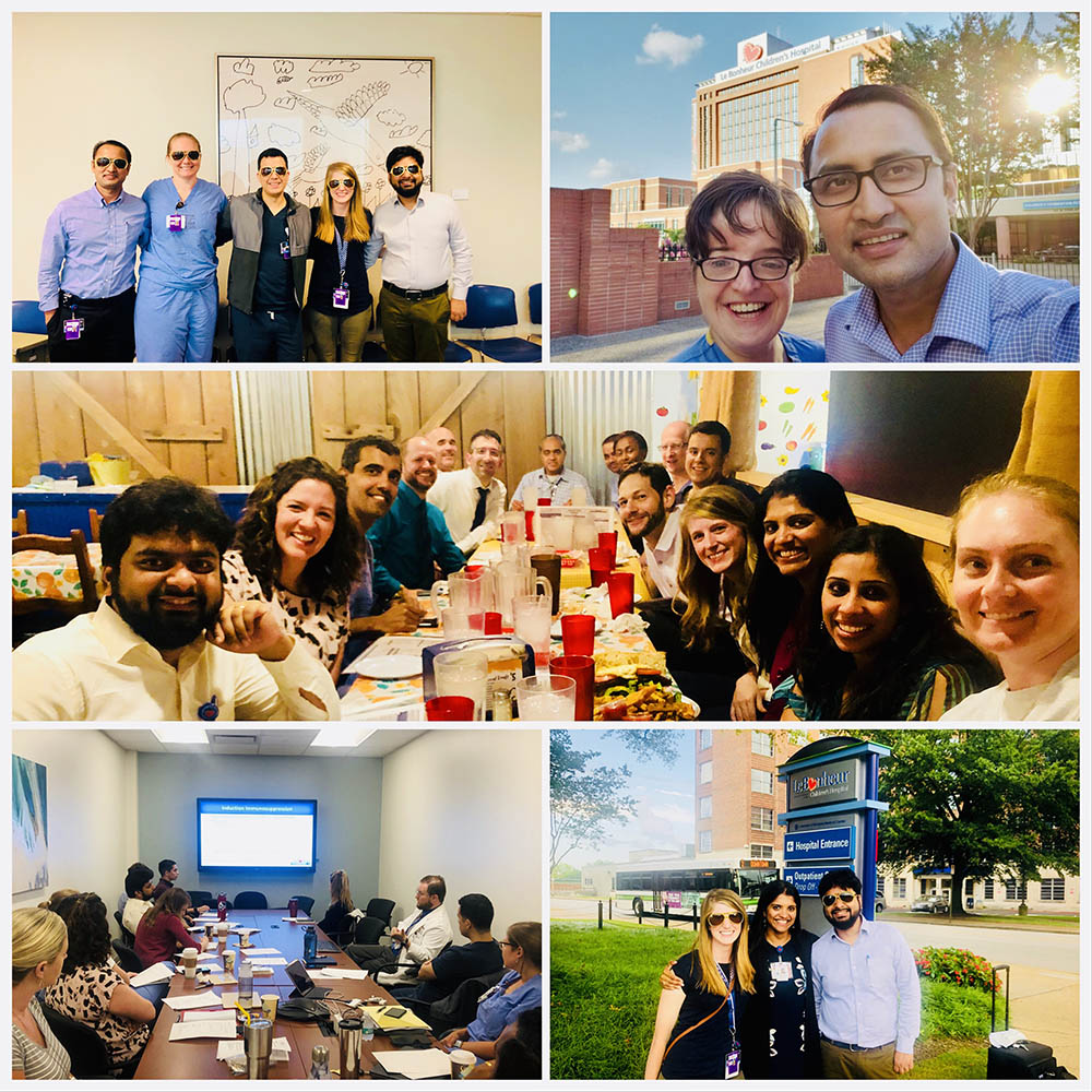 collage of photos showing fellows at bootcamp