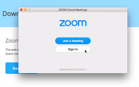 zoom meeting on macbook