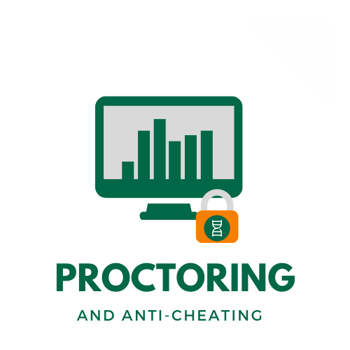 proctor and anti-cheating tools icon image computer and lock