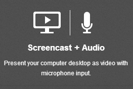 screencast audio recording type